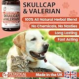 Petastical Skullcap Baldrian, Katzen- und Hundeberuhigung, Angstberuhigungstropfen, Alleine zu Hause, Bellen, laute Geräusche, Feuerwerk, Reisen (30ml)