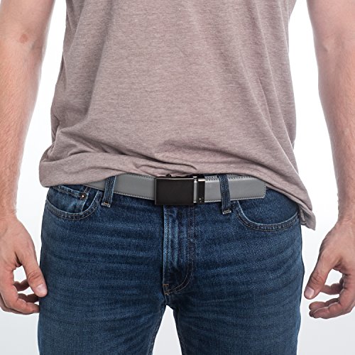 Image of Mission Belt Men's Leather Ratchet Belt, 40mm Metal Collection