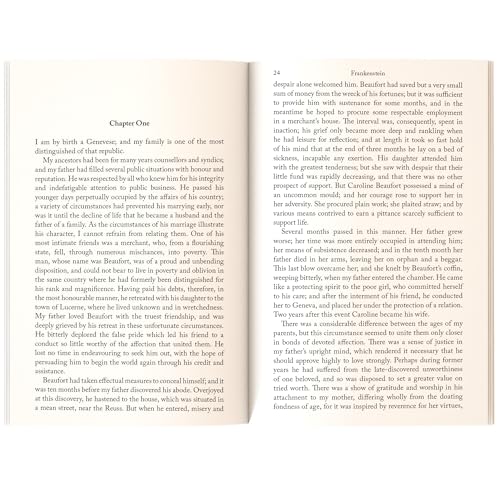 Image of Frankenstein | Horror Classic | Unabridged (208 Pages) | Suspense Thriller Fiction Novel for Readers of All Ages by Mary Shelley (Classic Novels)