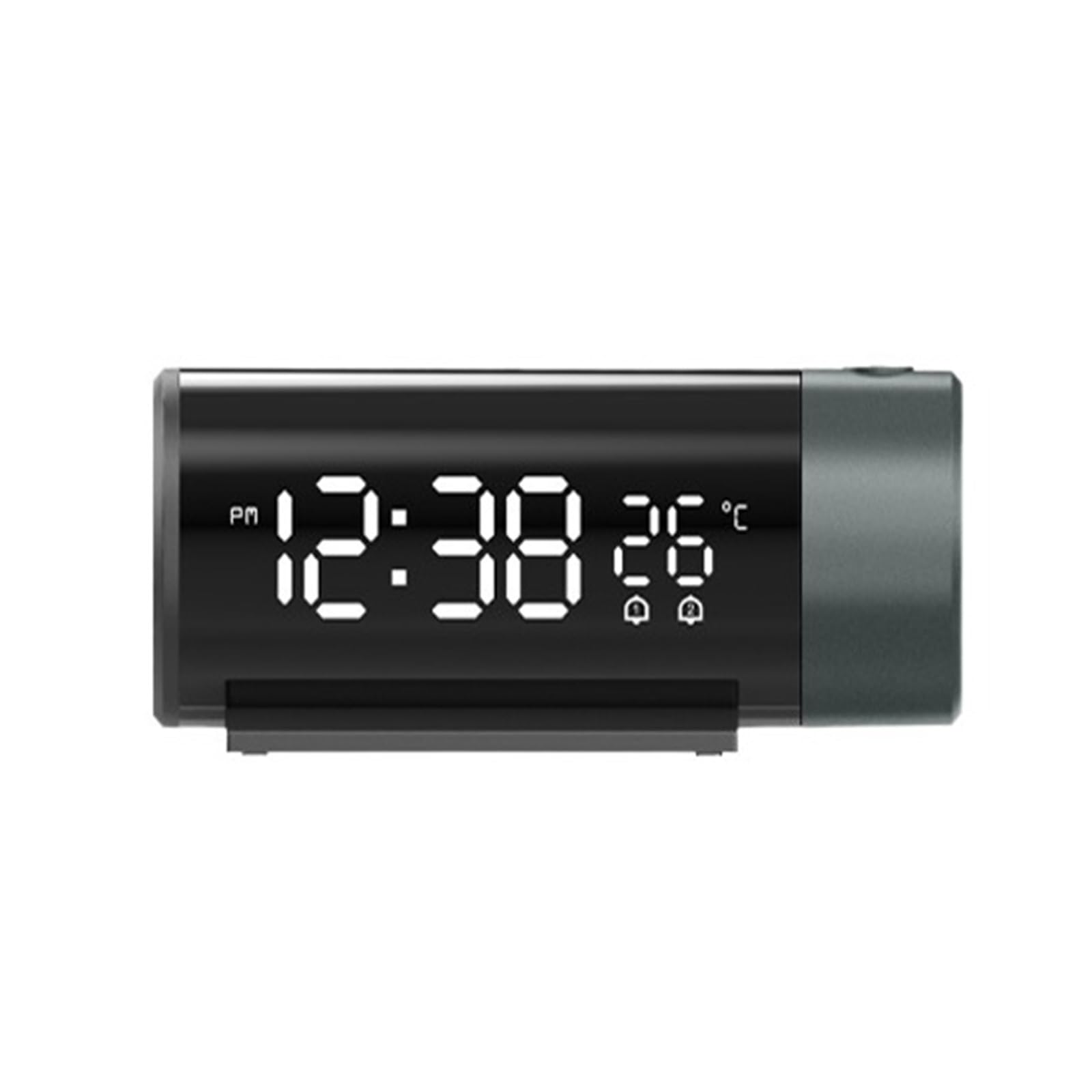 KOESRXNQW LED Digital Projection Alarm Clock Watch Table Electronic Desktop Clocks USB Wake Up Time Projector Snooze Function Clear Projection