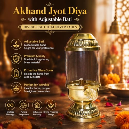 Buy Sanvi Handicraft Akhand Jyot Diya Large Size - Image 7