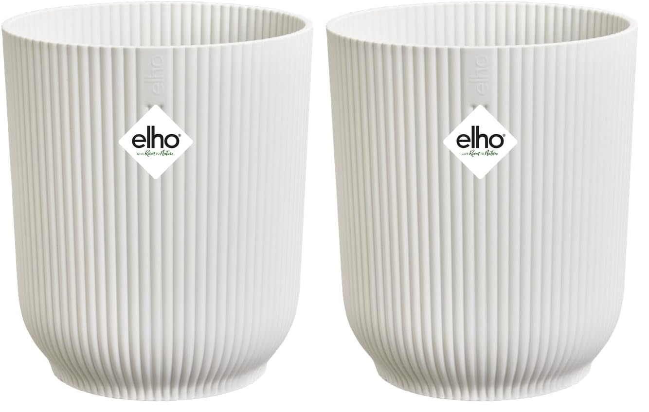 Elho Vibes Fold Orchid High 12,5cm - Orquideario Interior - Macetas Interior - 100% Plástico Reciclado - Blanco/Silky White — view 10