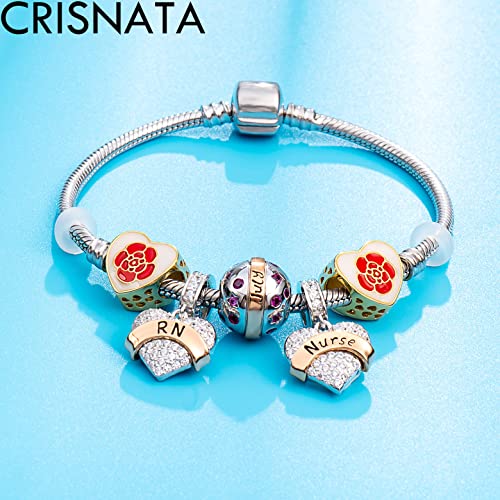 Jan-Dec Birthstone Planet Ball Charms with 12 Month Birthday Stone, 925 Sterling Silver 2 Tone Rose Gold Round Globe Beads, fits European Snake Charm Bracelet, Gifts for Mom/Wife/Father/Children/Grandma4