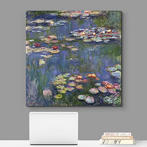 Wall26 - Water Lilies By Claude Monet - Canvas Art Wall Art - 24" X 24" #TOP1