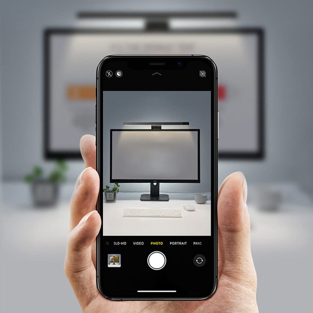 2pcs Luz del Monitor de Computadora, Luz de Barra de Pantalla LED, Lámpara de Trabajo de Lectura Electrónica con Atenuación Continua, Sin Deslumbramiento en la Pantalla, Lámpara de Oficina en Casa