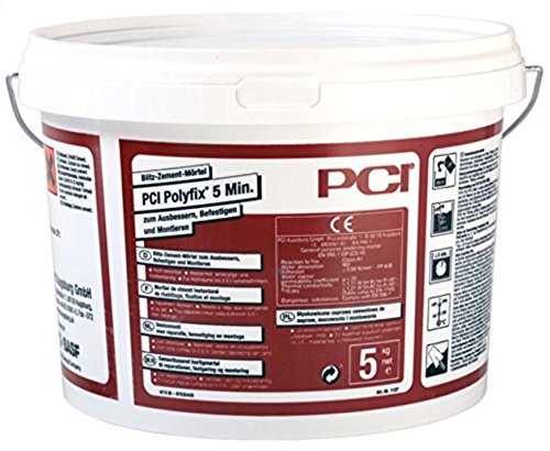 PCI POLYFIX, Blitz-Zement-Mörtel, 5 kg : Amazon.de: Baumarkt
