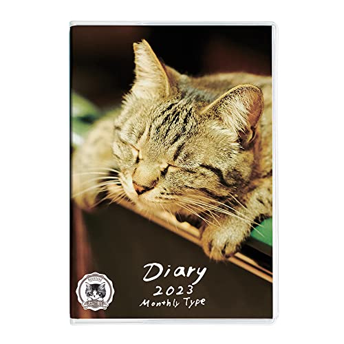 ナカバヤシ 手帳 2023 ノート ダイアリ a 6 ねこ ns a 601 23 ca 2