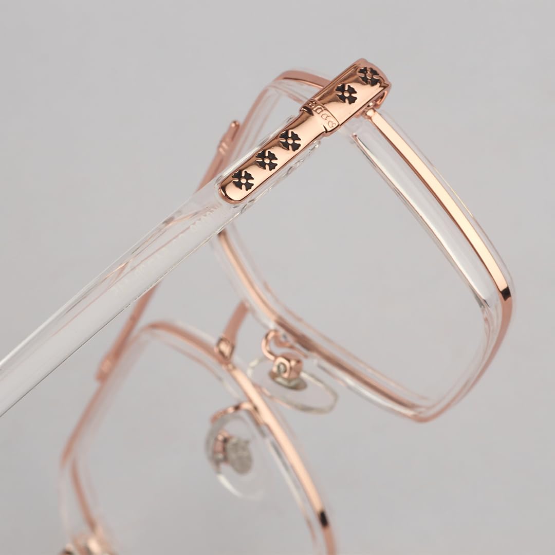 SAM AND MARSHALL BISHOP Eyeglasses I Computer Glasses I Light Weight Frames I Square Shape I Sheet Metal Frames I Prescription Friendly I Men & Women - Image 2 thumbnail
