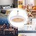 Imagen de Vgvgaj Ventilador De Techo Pequeño Con Luz Ventiladores De Techo Con Luces Led 30W Ventilador De Araña Para Dormitorio Moderno Lámpara Para Baño Cocina Habitación Pequeña