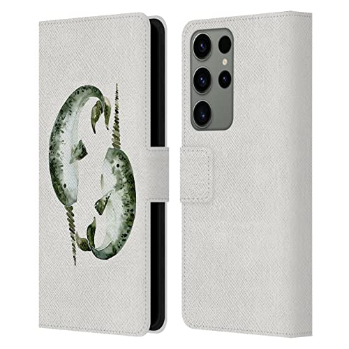 Coque portefeuille Galaxy S23 Ultra cuir illustré Cat Coquillette