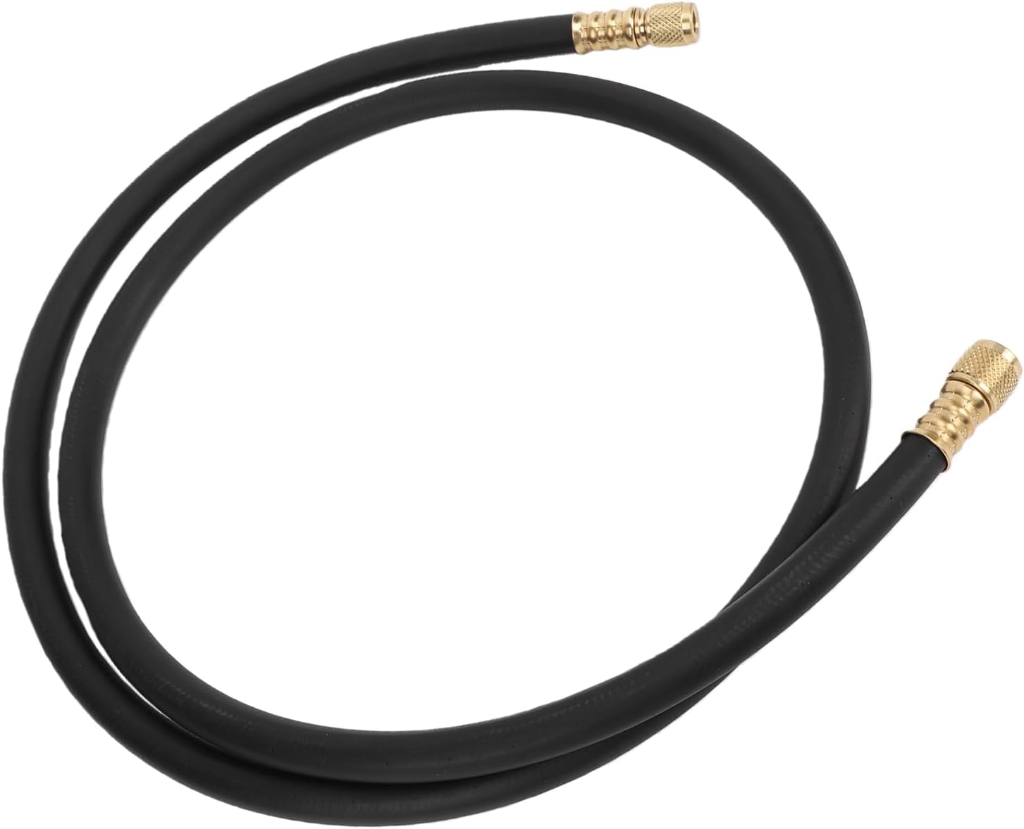 HVAC Vacuum Hose 3/8in 6ft, 600 PSI Working Pressure & 3200 PSI Burst Pressure, High Flowrate Refrigerant Charging Hose with 1/4x3/8in Fittings for R22/R410/R32