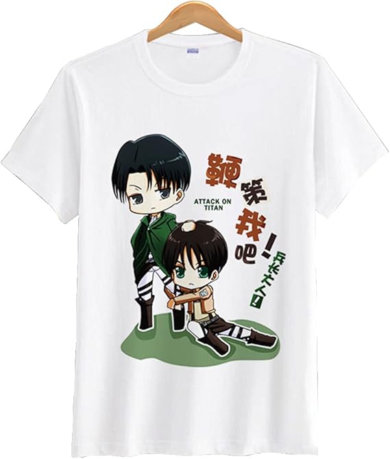 Amazon Co Jp 進撃の巨人 Attack On Titan 自由の翼 Tシャツ 半袖 ティーシャツ カットソー 大きいサイズ ジャージ プリント 丸襟 T Shirt カジュアル アニメ ウエア 青少年 イラスト レディース メンズ 夏服 通勤 通学 女の子 男の子 S 服 ファッション小物