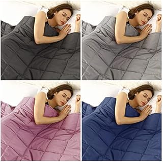Beldora Luxury Weighted Blanket Anti-Allergy Anti-Bacterial Help Anxiety Autism Depression Stress Insomnia Mental Health Aid Sleep Therapy Adults, Kids, (Charcoal Grey, Large 150x200cm (6.8kg) 15lb)