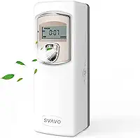 SVAVO Dispensador automático de fragrância LCD – suporte de parede/dispensador de ambientador automático ABS de suporte independente, dispensador de perfume programável em spray aerossol