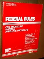 FEDERAL RULES Civil Procedure, Evidence, Appellate Procedure B00H4ETAPG Book Cover