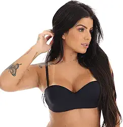 Sutiã Tomara Que Caia Com Bojo Alça Removível Fristyle Poliamida Feminino Adulto