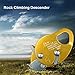 Alomejor Climbing Descender Self-Braking Stop Climbing Rope Grab Stopper for Mountaineering