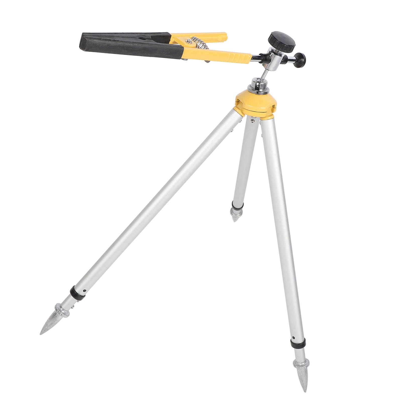Zerodis Equipo de Medición de Niveles Trípode Aleación de Aluminio Ajustable 62-88 Cm Mini Torre Soporte de Regla para Topografía Construcción Poste de Prisma Retráctil