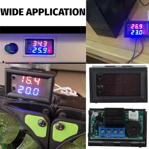 1PCS DC 12V Thermostat Digitaler Allzweck-Temperaturreglerthermostat mit Sensor