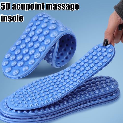 1 par plantillas azul amortiguación masaje para zapatos miniatura 5