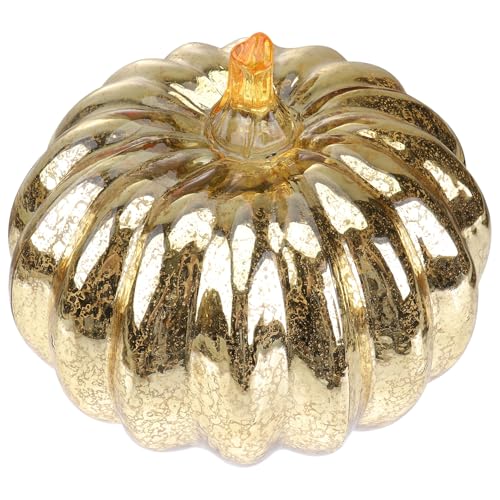 Lampe citrouille LED Halloween sans flamme : décoration en verre sécurisée pour enfants