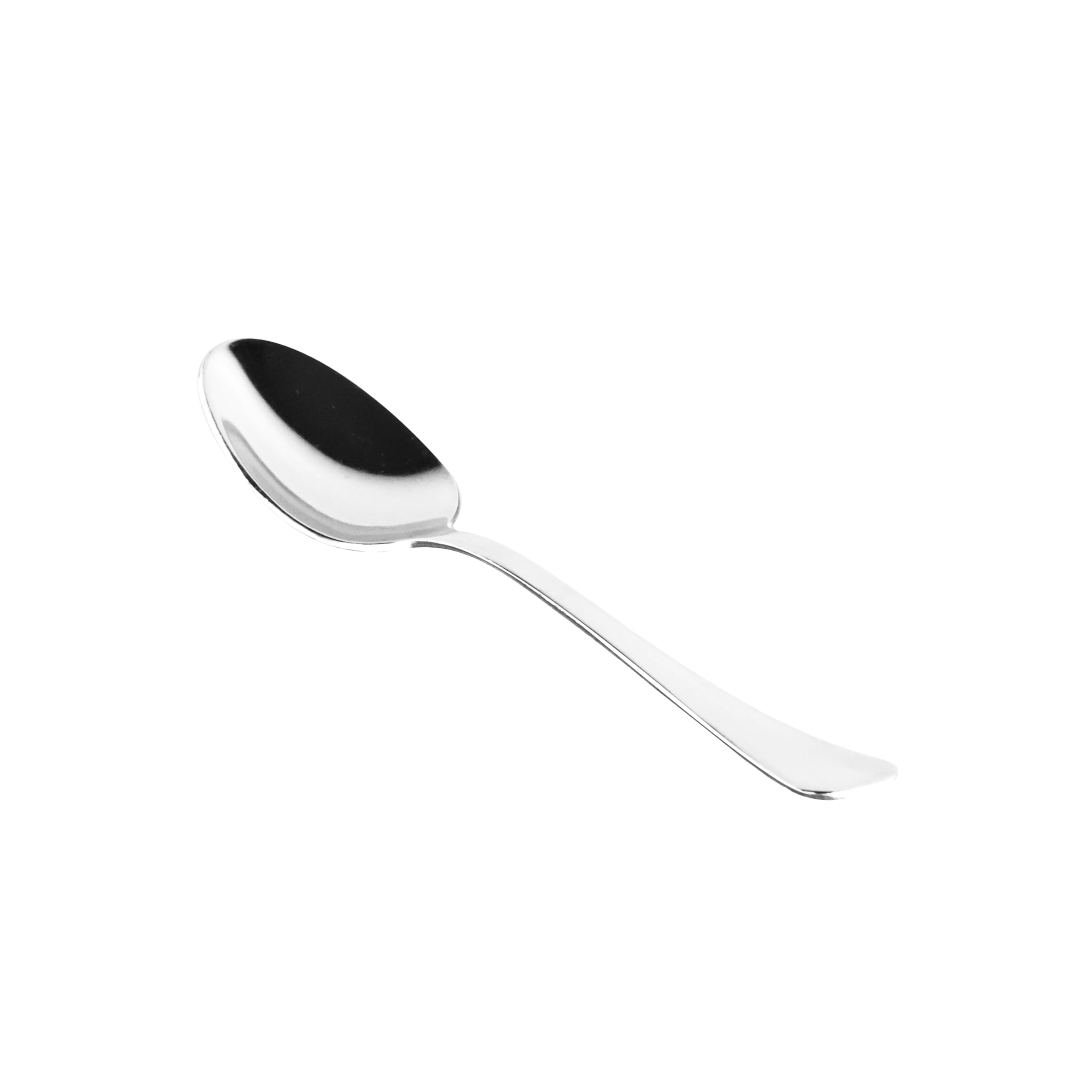 zanetti Set 12 Cucchiaini da Moka in acciaio inox 18/C, Modello Boston, acciaio lucido e resistente, confezione da 12 pezzi, made in Italy, 590610