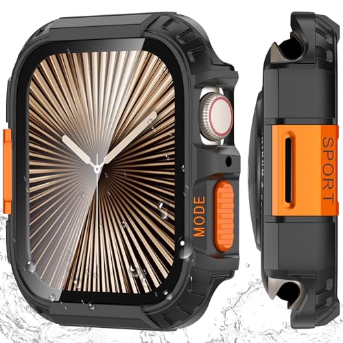 YIJDACASE Rugged Waterproof Case for 46mm Apple Watch Series 11/10