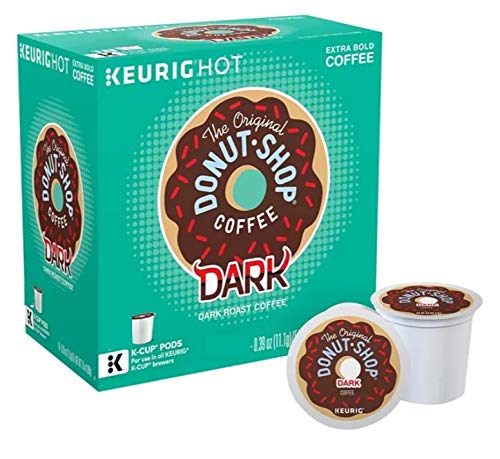 The Original Donut Shop Coffee 24 K Cups Count Pods Capsules (FLAVORS) Light/Medium/Bold Roast Flavored Premium Coffee For Keurig Machine (24 K-Cups Original Donut Shop (Dark))