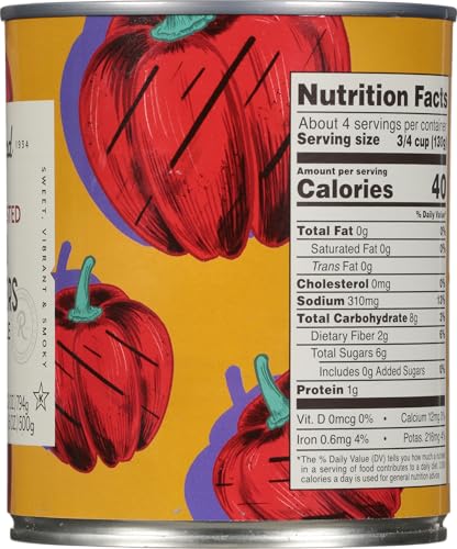 Image of Roland Foods Fire-Roasted Red Peppers, Specialty Imported Food, 28 Ounce, Pack of 1