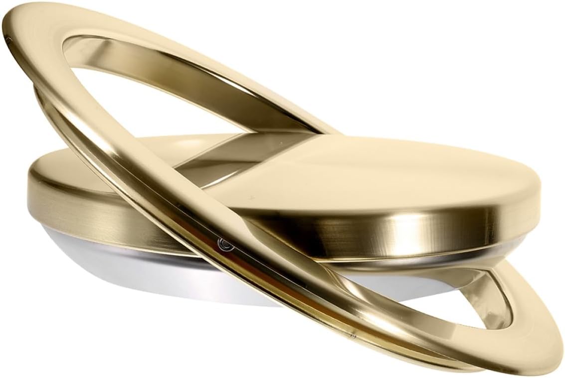 Stainless Steel Recessed Trash Can Lid Swing Flap, round Embedded Garbage Bin -26cm for Kitchen and Bathroom Countertop Use