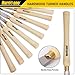 HURRICANE 8pc Wood Lathe Chisel Set with Wooden Box, HSS Wood Turning Tools for Woodworking, for Precision Cutting and Smooth, Detailed Projects