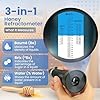 3-in-1 Honey Refractometer with ATC – Brix 58-90%, Baume 38-43%, Moisture 12-27% – Easy to Calibrate, Reliable, and Accurate Tester for Honey, Maple Syrup, Molasses, and More – Ideal for Beekeepers