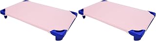 American Baby Company Microfiber Toddler Size Daycare/Pre-School Cot Sheet, Pink, 23" x 40", for Girls (Pack of 2)