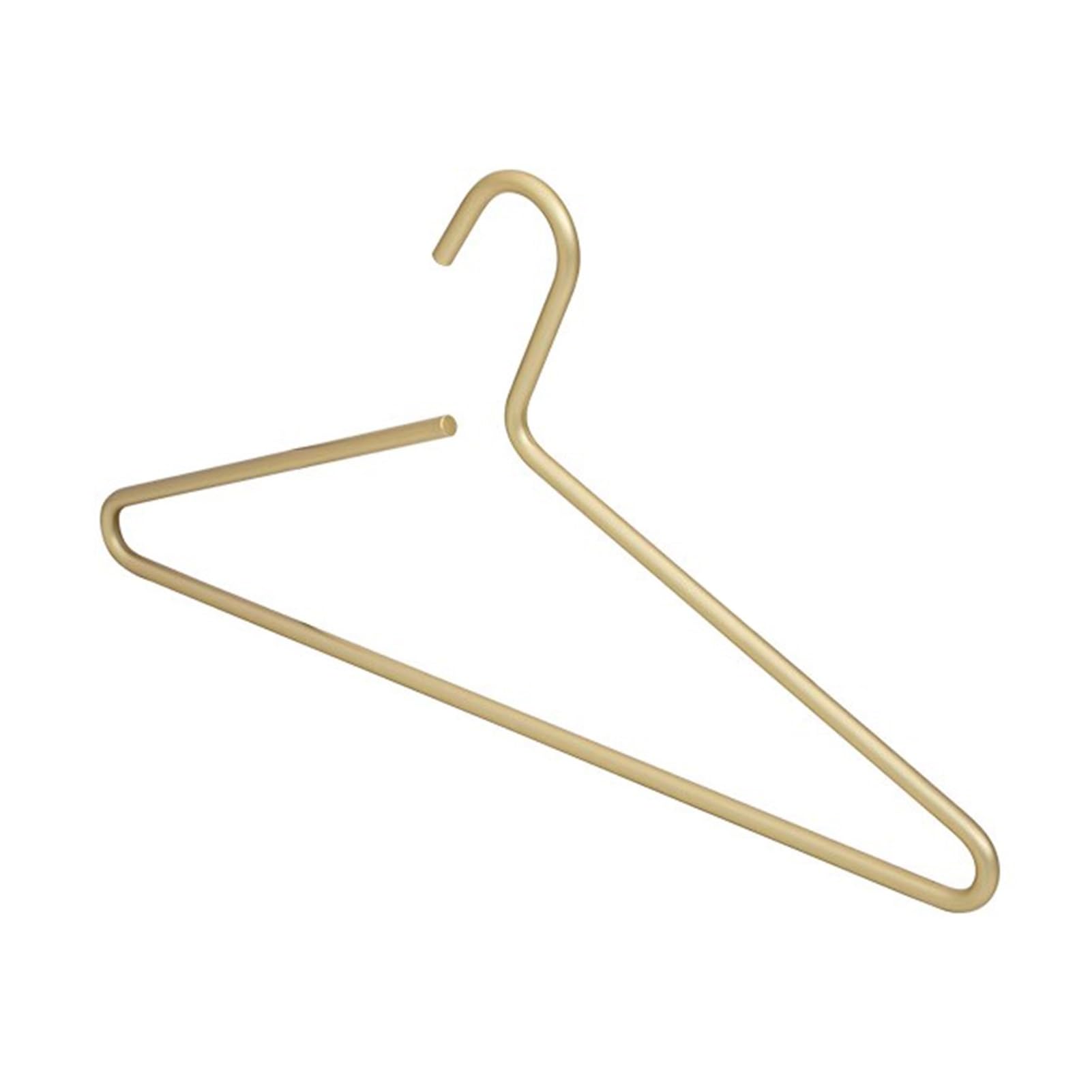 Grucce in Lega di Alluminio Color Oro Opaco, Grucce in Metallo Extra Resistenti da 16,5", Grucce Leggere E Robuste per Giacche E Pantaloni(10pack)