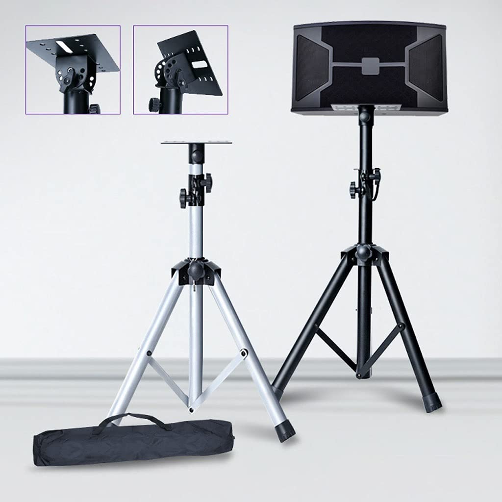 NEBE Supporto per Altoparlanti Supporto Audio Audio Stand Media Equipment Stand Tripod State Tripod State Audio Stand Stendista Affermazione Altezza Regolabile Supporti per Altoparlanti(A)