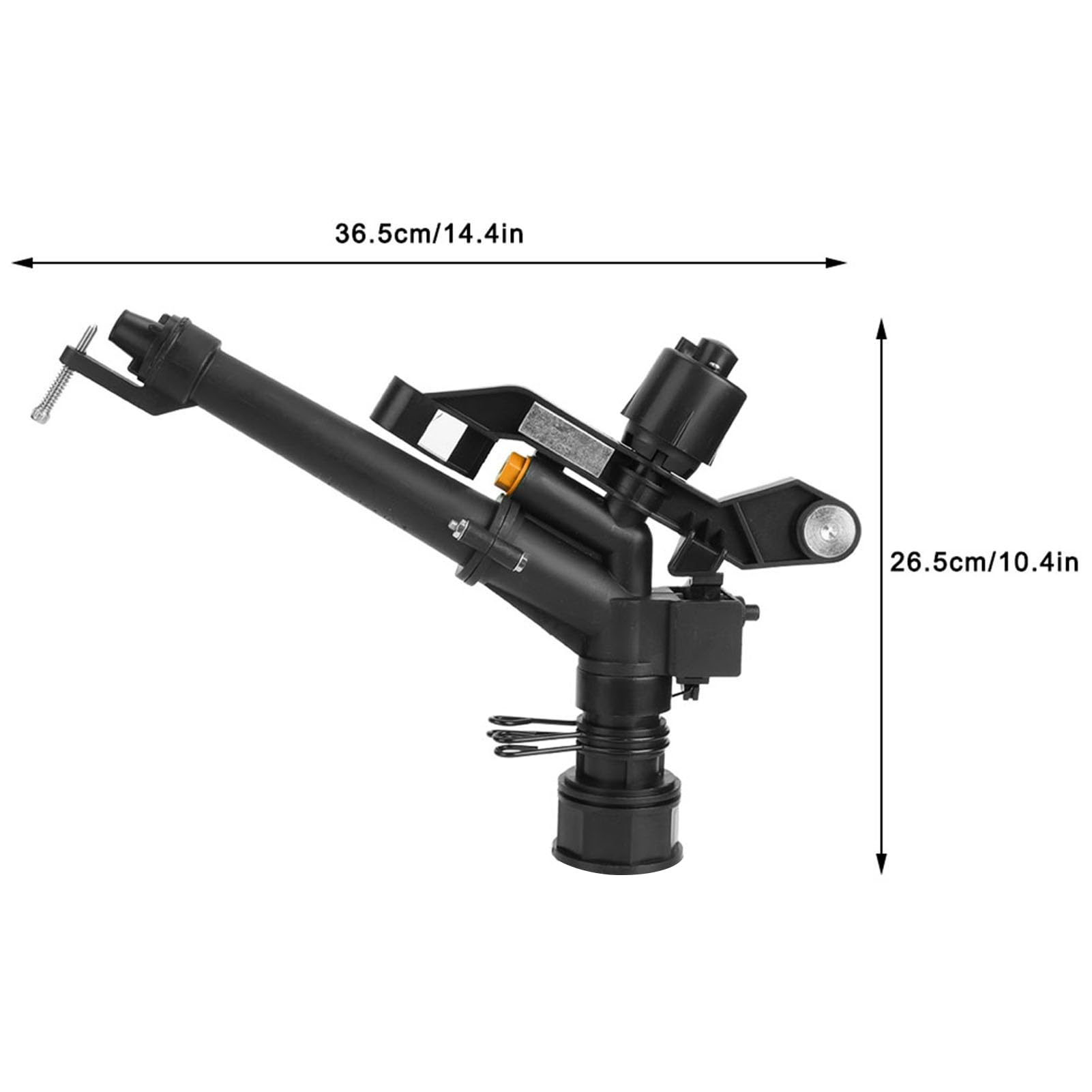 OUKENS - Aspersor de brazo basculante, 1.5 a 1 pulgada, rosca hembra DN25 ajustable, rotación de 360 grados