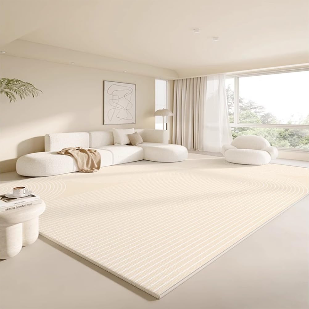 Tapis scandinave doux et lavable 140x200 cm facile d'entretien