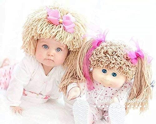 Cabbage Patch Hat for Kids Yarn Wig Halloween Costume