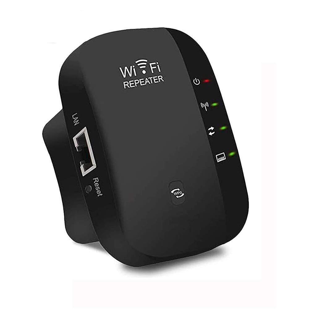 WiFi Range Extender,WiFi Signal Booster & Wireless Repeater/Amplifier 2.4GHz Band up to 300Mbps/Internet Range Booster,Access Point,Easy Set-Up(Repeater and AP Mode)