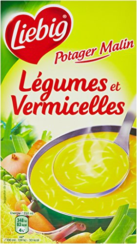 liebig - Ladrillo de sopa de verduras y fideos, 1 l