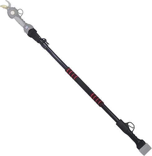 Poste de extensión para tijeras de podar inalámbricas, varilla telescópica de aleación de aluminio ligera para poda de ramas altas, compatible con