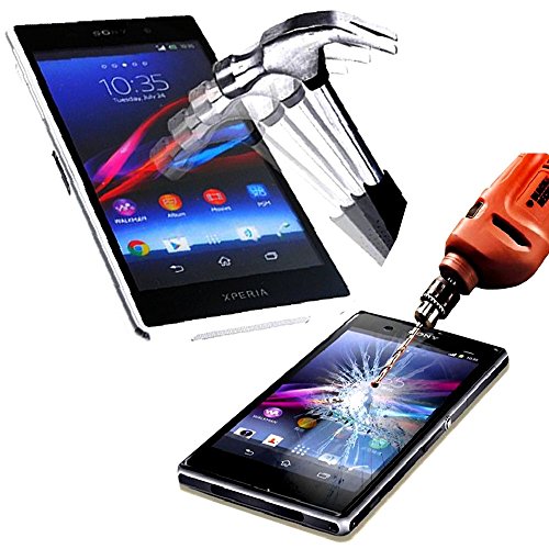 A&D® FILM PROTECTION Ecran en VERRE Trempé pour SONY XPERIA M2 filtre protecteur d'écran INVISIBLE & INRAYABLE vitre INCASSABLE pour Smartphone Xpéria M 2 aqua 4G double dual sim
