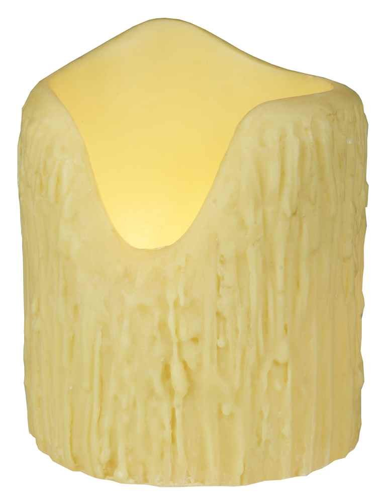 Meyda 4 in. Round Uneven Top Candle Cover