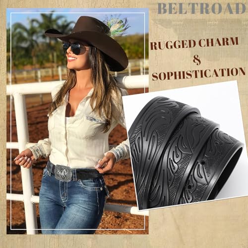 Western Leather Buckle Belt for Men Women Cowboy Cowgirl Country Leather Belts for Jeans Western Belts Men Christmas3
