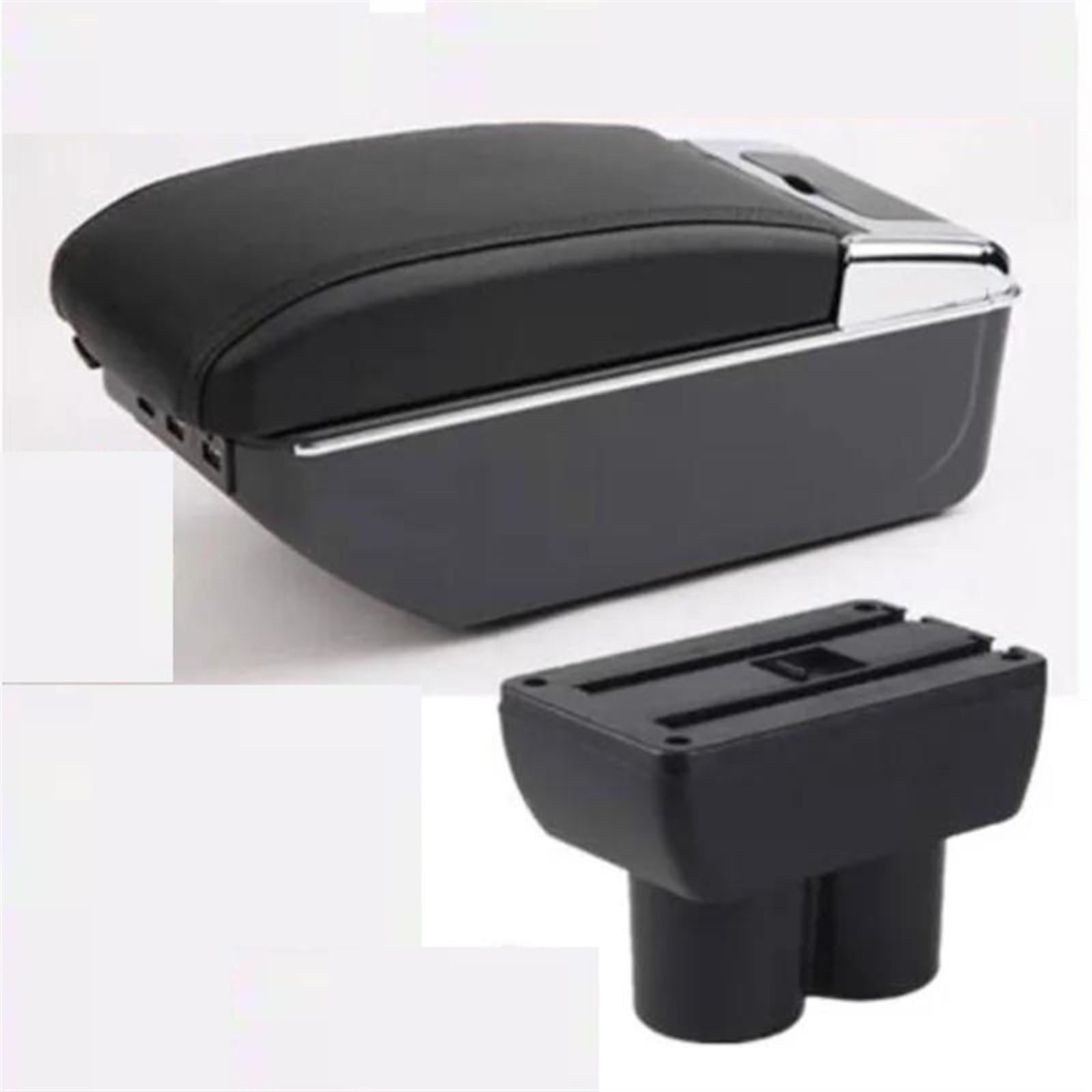 NOHEEU Car Armrest Box 1998-2018 Interior Retrofit Parts Arm Storage Accessorie For Jimny JB23 JB43(C2 black line 7USB)