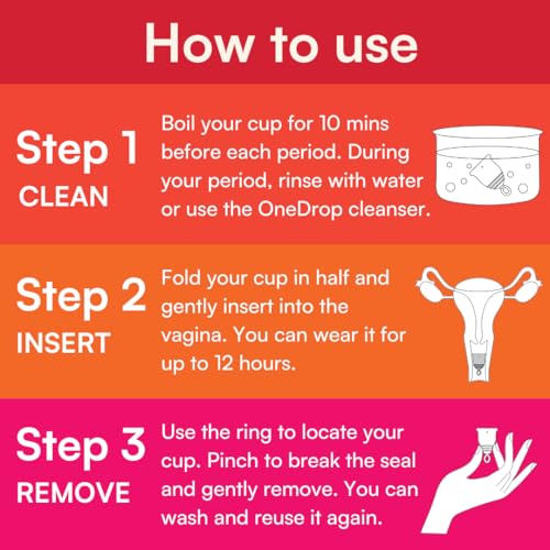 Image of Asan menstrual cup - light /medium flow Pack of 2 | Easiest cup to insert & remove I Special ring design | Premium medical grade silicone I Designed in the USA