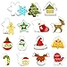 Gxhong Set Formine per Biscotti,15 formine per biscotti per Natale, biscotti stampo per biscotti in acciaio inossidabile,decorazione della torta a tema natalizio stampo(15 pezzi)