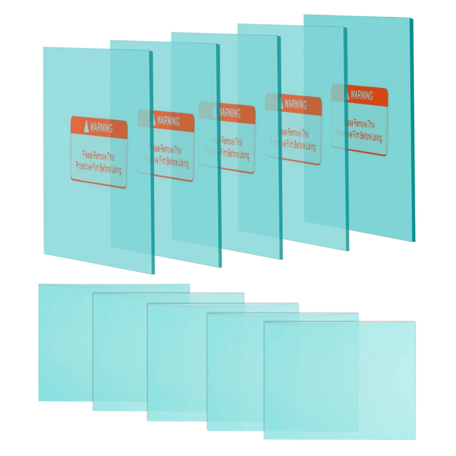 TRQWH Welding Helmet Replacement Lens Outside Protective Lens Filter Covers Clear Outer Cover Lens for True Color Auto Darkening Welding Helmet 5