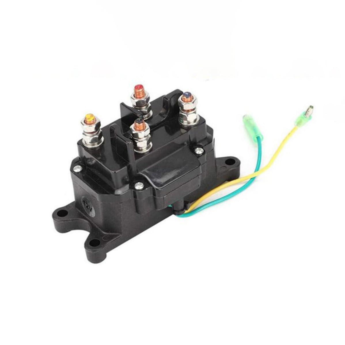 Artibetter Relé Eficiencia de 250a 12v Solenoide para Cabrestante Eléctrico Alta y Fácil Instalación, Contactor Materiales Cobre y Plástico para Atv, Utv y Camiones