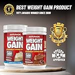 Naturade - All Natural Weight Gain Drink Mix - Gluten Free, Delicious Taste, 1600 Calories per Servings - Mass Gainer w/Carbohydrates & Protein - Chocolate, 20.3 Ounce (12 Servings). - Image 5